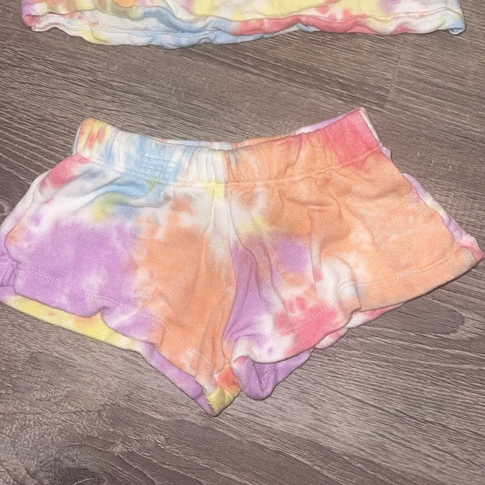 Flowers By Zoe Tie Dye Short Set 12 Months